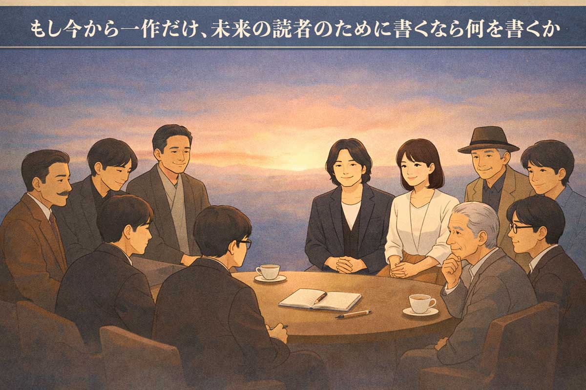 もし今から一作だけ、未来の読者のために書くなら何を書くか