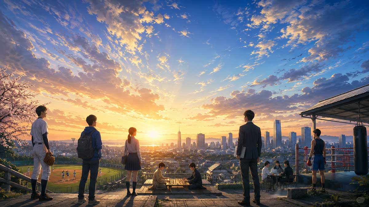 Sunrise-over-a-bustling-cityscape