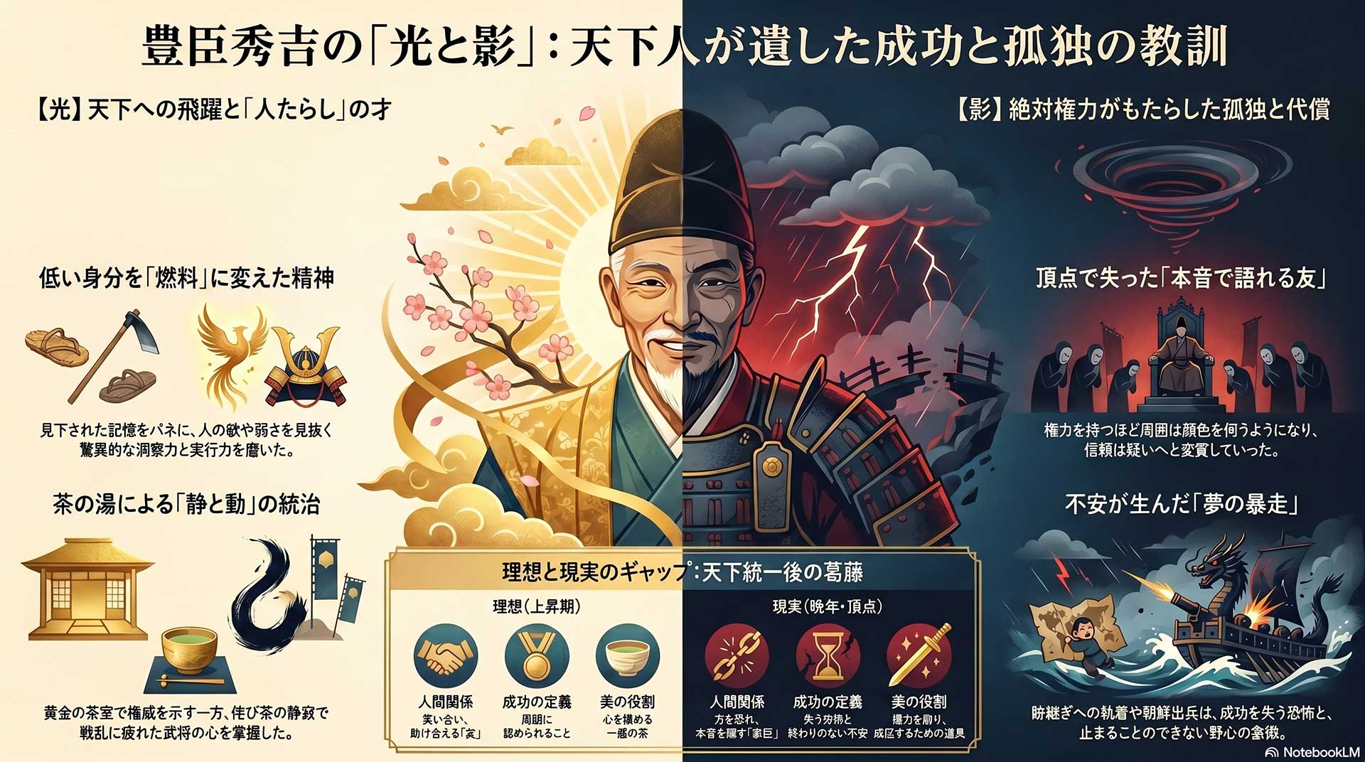 豊臣秀吉の成功と孤独の教訓
