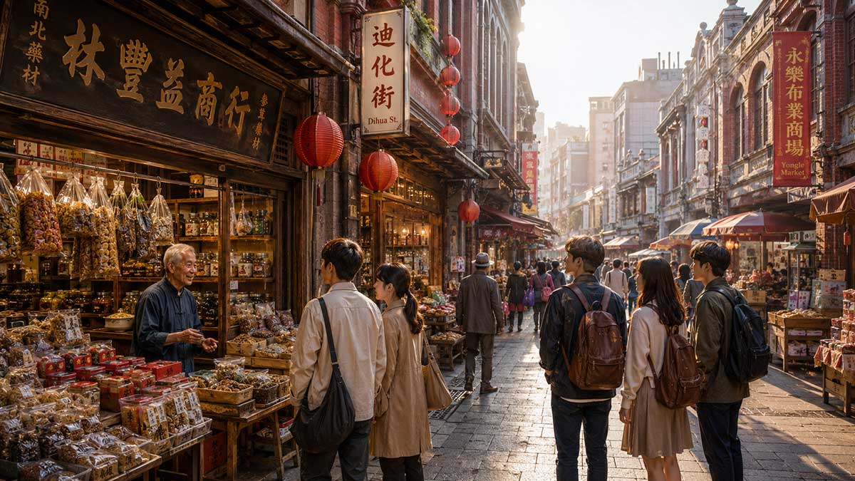Morning-hustle-on-Dihua-Street