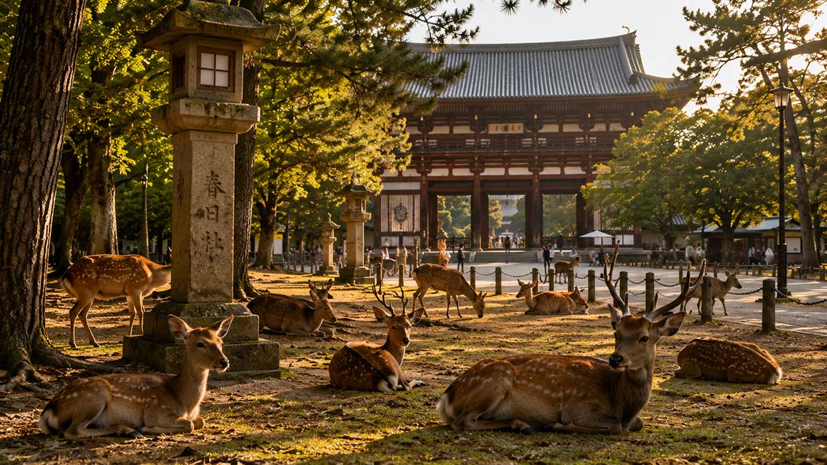 Nara-deer-temple