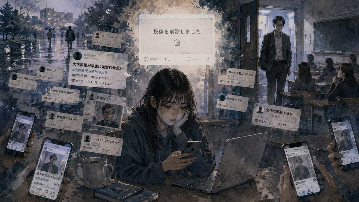 彼女を守るために書いた投稿
