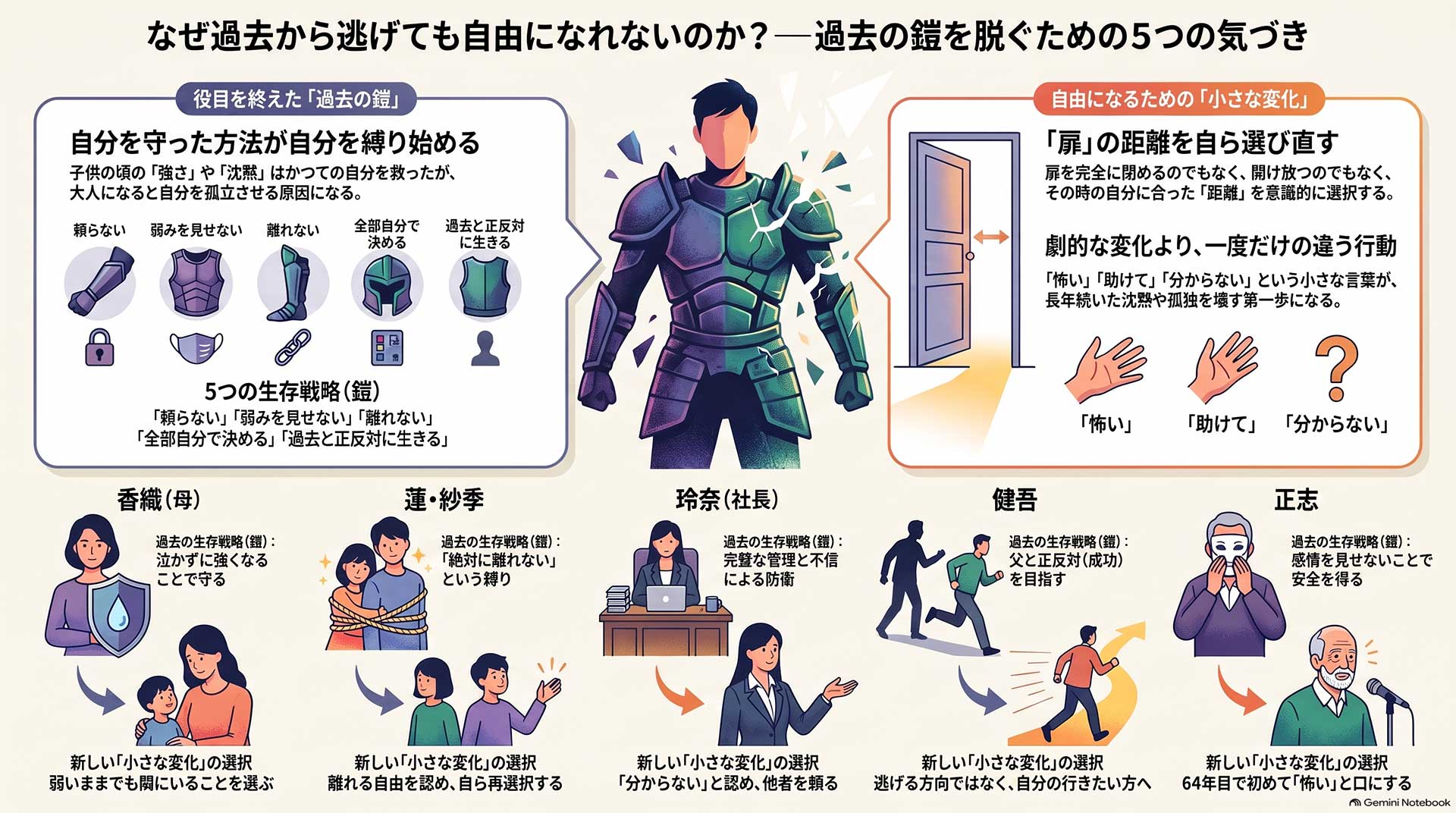 過去の鎧を脱ぐ5つの気づき