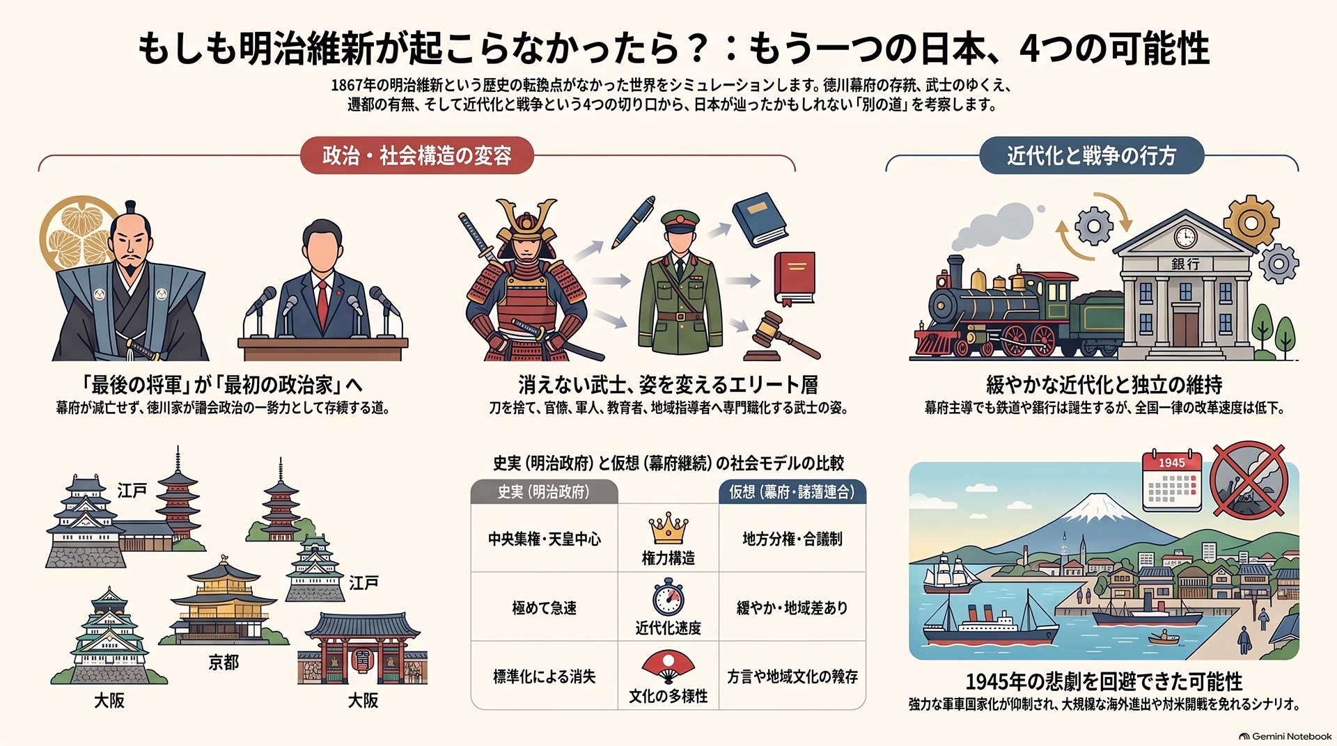 もしも明治維新がなかったら