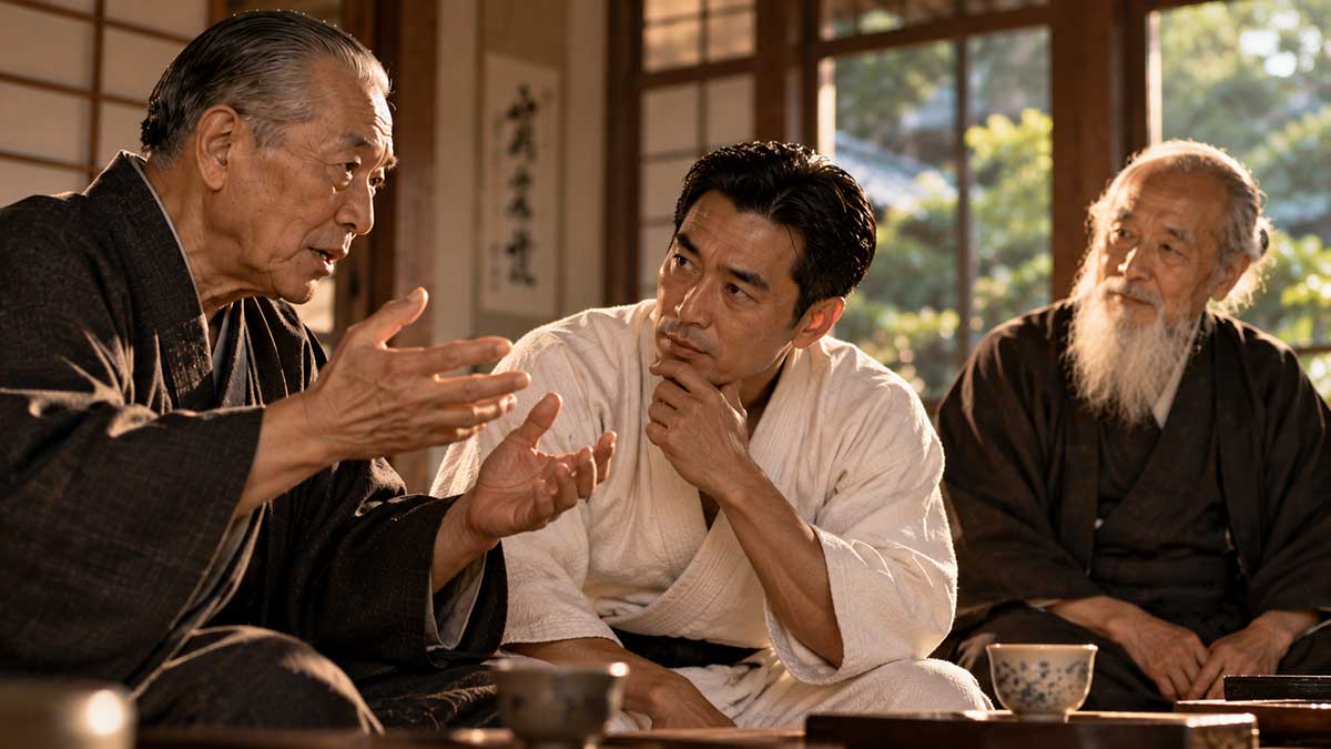 Cinematic-Japanese-Tea-Room-Discussion