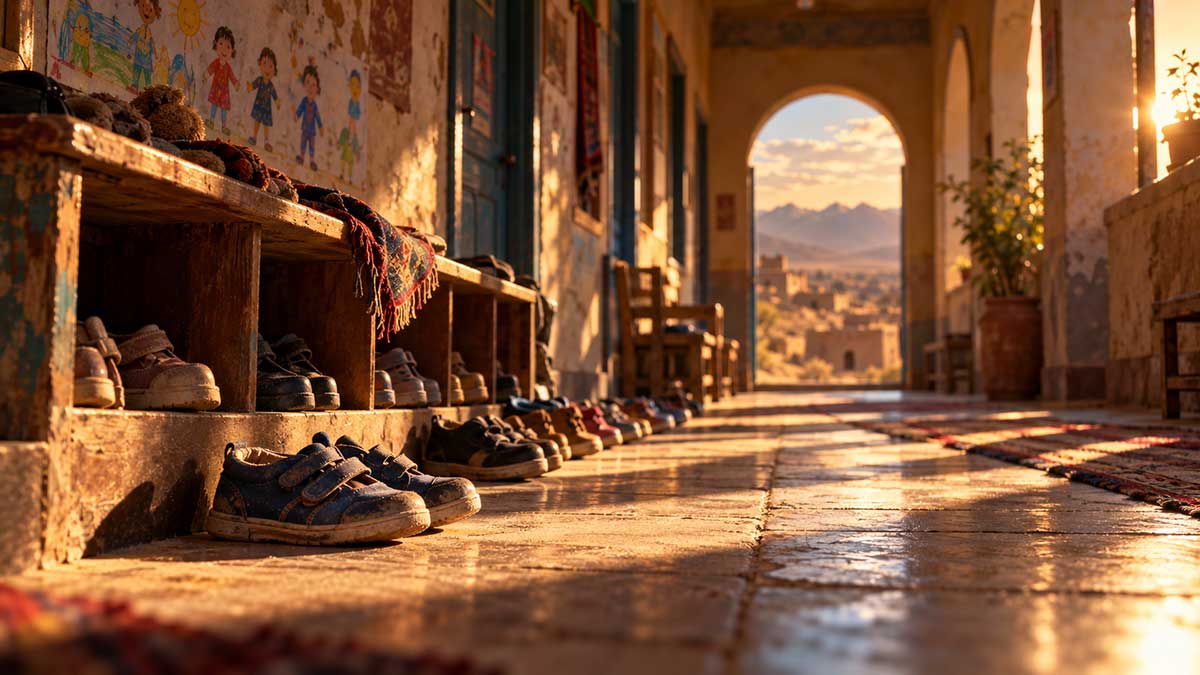 Shoes-Along-the-Sunlit-Corridor
